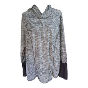 RBX Performance Runner Hoodie V-neck Gray Pullover Size 2X